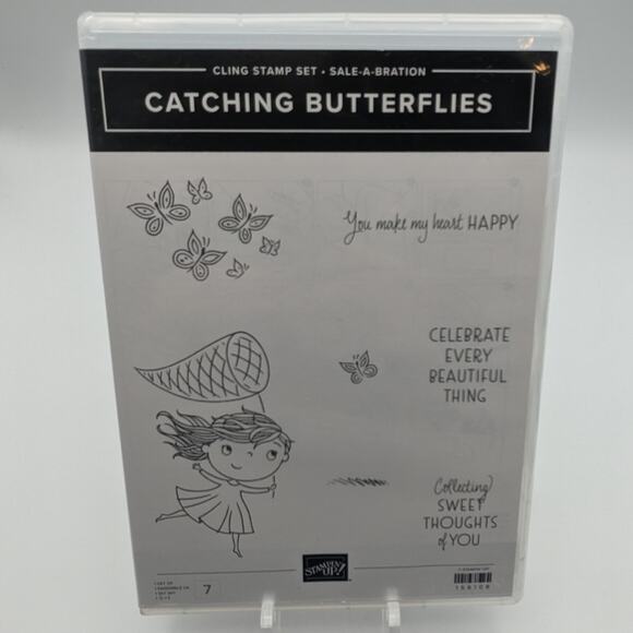 Stampin Up Stamp Set CATCHING BUTTERFLIES 158108 Stamping Cardmaking Papercraft - Picture 1 of 2